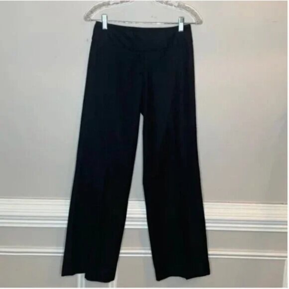Milly Women's Wool Wide Leg Black Pants Size 2 - Picture 4 of 7